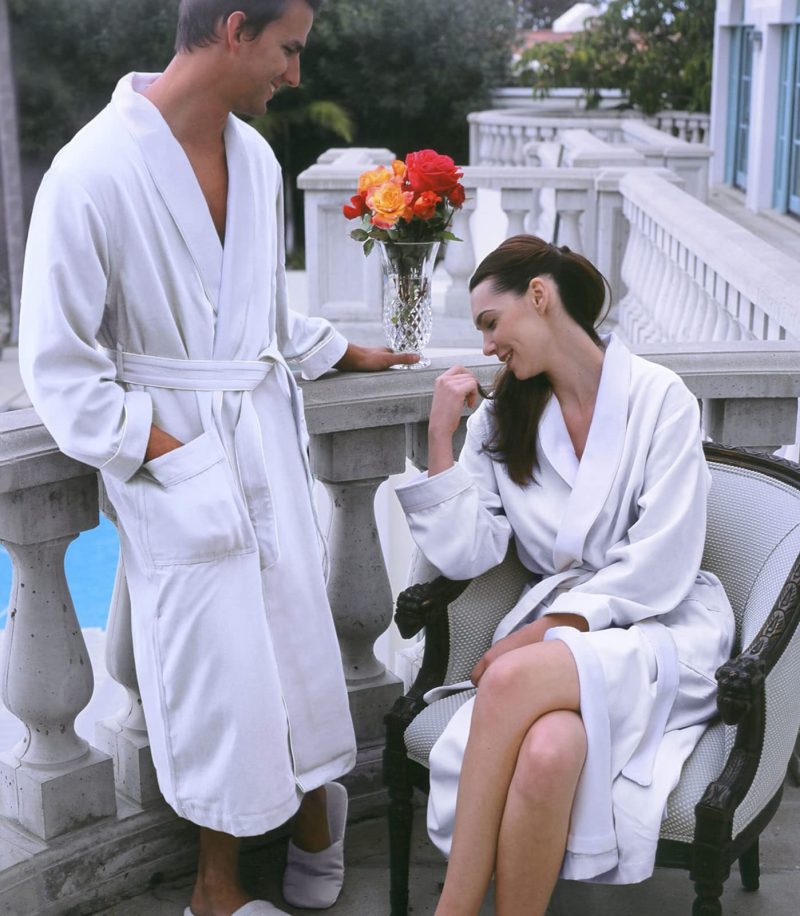 Double layer spa robe